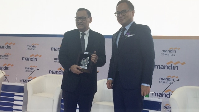 Agus DW Martowardoyo di Mandiri Investment Forum (Foto: Siti Maghfirah/kumparan)
