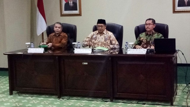 Konpers menag mengenai dana zakat asn (Foto: Rizki Mubarok/kumparan)