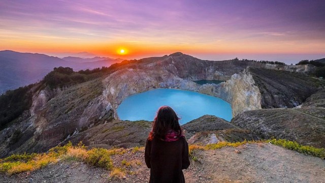 Danau Kelimutu, Flores. (Foto: Instagram @cicifauziaa)