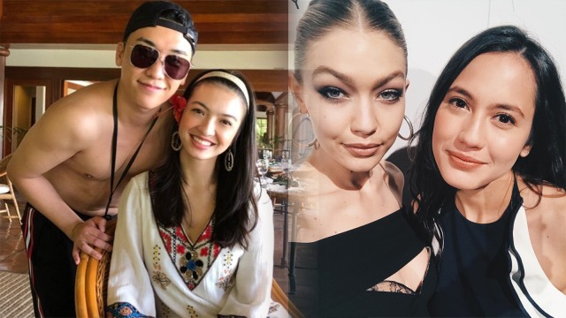 Pevita Pearce-Gigi Hadid, Raline Shah-Seungri (Foto: Instagram @ralineshah @pevpearce)