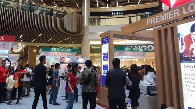 Cathay Pacific Travel Fair di Mal kota Kasablanka (Foto: Shika Arimasen Michi/kumparan)