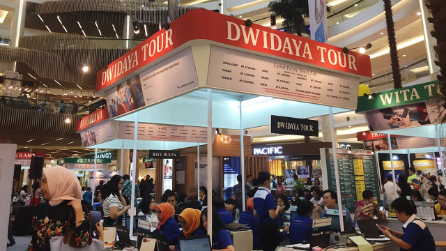 Cathay Pacific Travel Fair di Mal kota Kasablanka (Foto: Shika Arimasen Michi/kumparan)