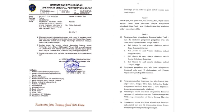 Jalur alternatif dari jakarta - cianjur (Foto: Others/dok. istimewa)