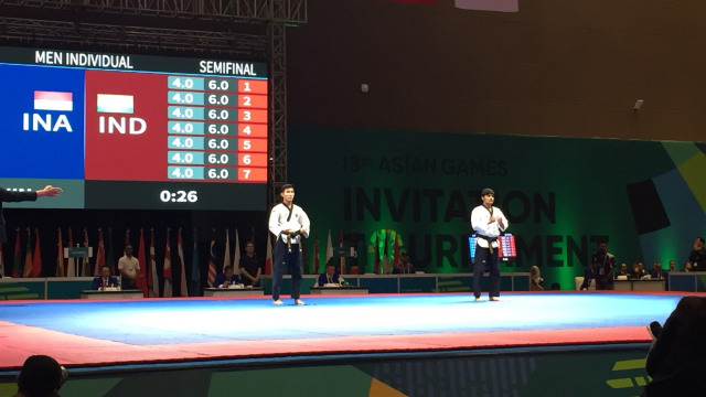 Duel Indonesia vs India di nomor tunggal. (Foto: Sandy Firdaus/kumparan)