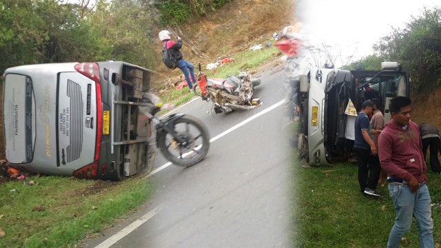 Kecelakaan bus di Subang (Foto: Dok. Istimewa)