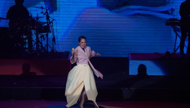 Penampilan Andien di LAFFestival (Foto: Nugroho Sejati/kumparan)