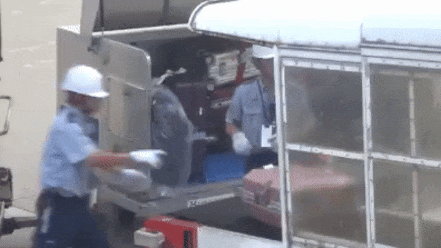 Petugas bandara di Jepang (Foto: Facebook/Nihongo Wakaranai)