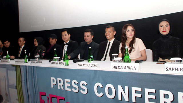 Konferensi pers fil Eiffel I'm in Love 2 (Foto: Munady)