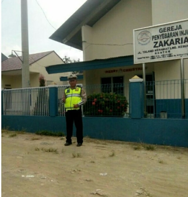 Polisi Beri Kenyamanan Bagi Umat Nasrani dengan Program PASTI Setiap Minggu Pag