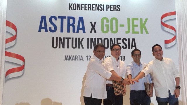 Kerja sama Astra International dan Go-Jek. (Foto: Astrid Rahadiani/kumparan)