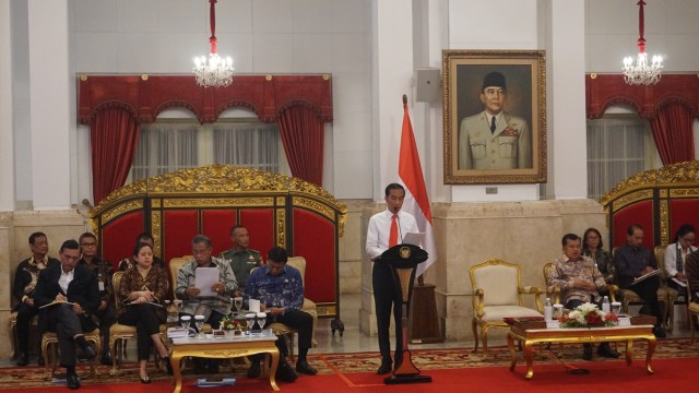 Jokowi dan JK di Sidang Kabinet Paripurna (Foto: Yudhistira Amran Saleh/kumparan)