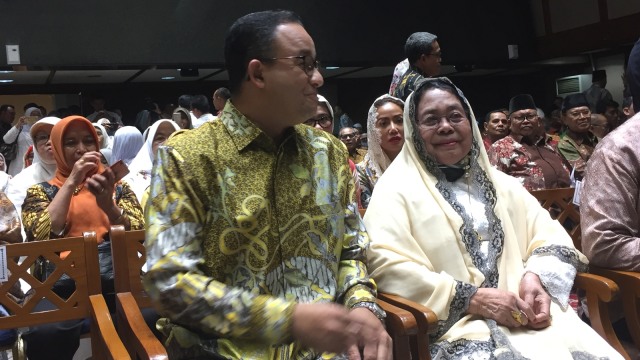 Anies Baswedan di Mengenang AM Fatwa. (Foto: Moh Fajri/kumparan)