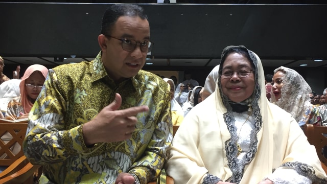 Anies Baswedan di Mengenang AM Fatwa. (Foto: Moh Fajri/kumparan)