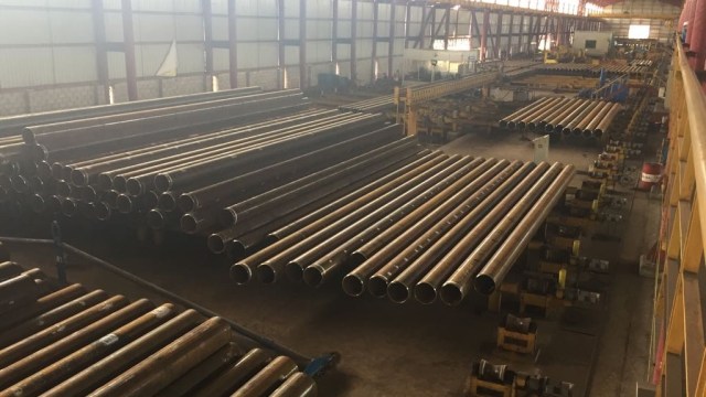 Pipa baja Krakatau Steel (Foto: Siti Maghfirah/ kumparan)