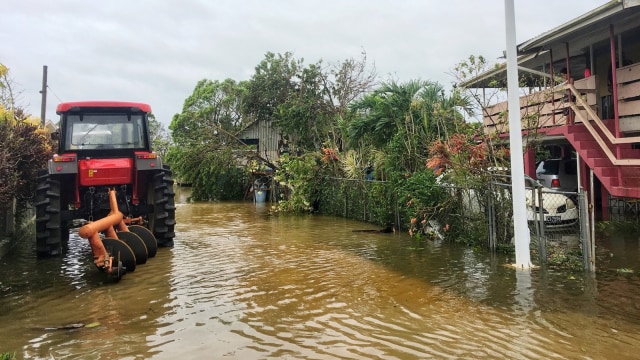 Topan Gita di Tonga. (Foto: Twitter Virginie Dourlet via Reuters)