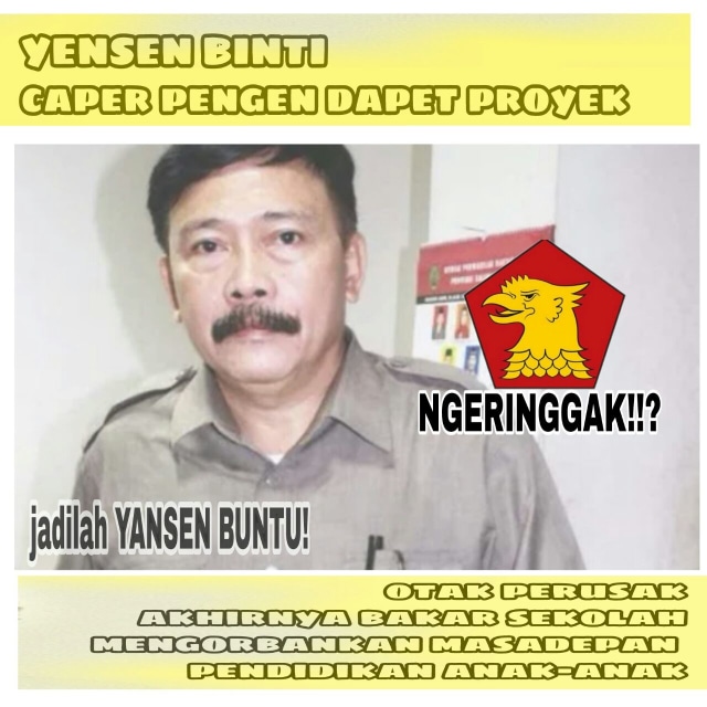 Keji! Demi Proyek, Politisi Gerindra Ini Bakar Sekolah