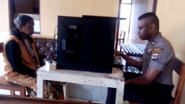 Keluarga Adelina lapor polisi. (Foto: Dok. Amar)