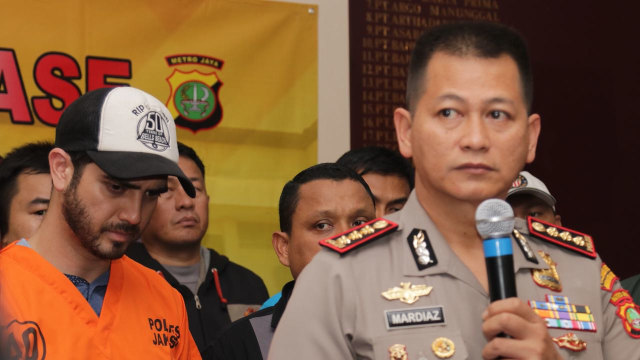 Rilis Kasus Narkotika Fachri Albar (Foto: Garin Gustavian/kumparan)