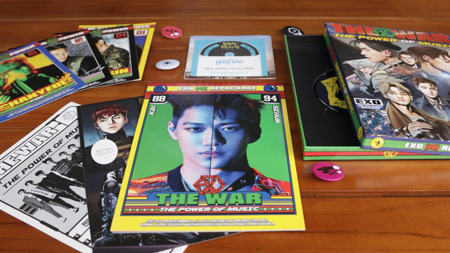 Album K-pop. (Foto: Garin Gustavian/kumparan)