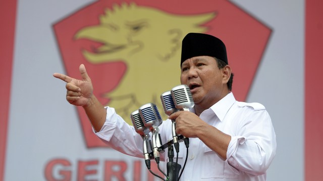 Prabowo Subianto (Foto: AFP PHOTO / Adek Berry)