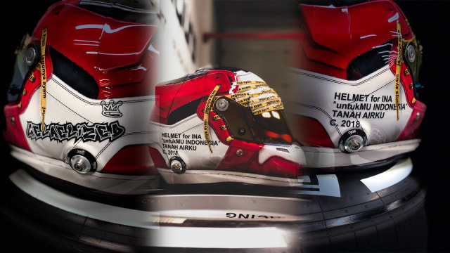 Helm Sean Gelael (Foto: Dok. Sean Gelael)