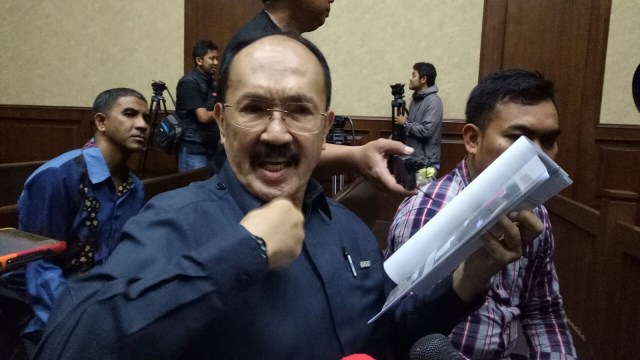 Sidang Fredrich Yunadi. (Foto: Kevin S Kurnianto/kumparan)