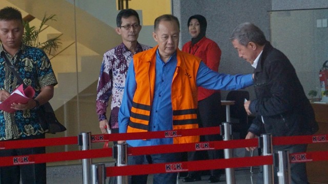 Syafruddin Arsyad Tumenggung usai diperiksa KPK. (Foto: Irfan Adi Saputra/kumparan)