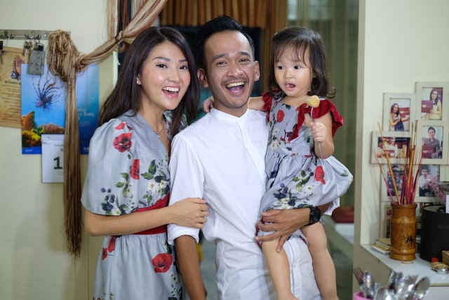 Keluarga Ruben Onsu dan Sarwendah Imlek 2018 (Foto: Instagram @sarwendah29)