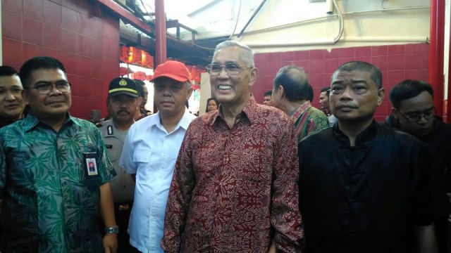 Mahfudz MD, Tri Sutrisno, Yudi Latief (Foto: Yuana Fatwalloh/kumparan)