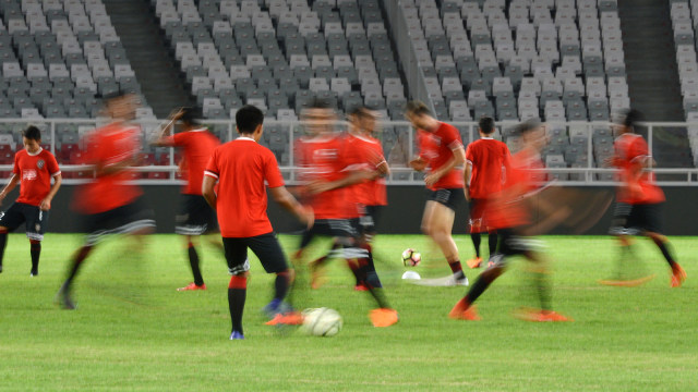 Bali United Gelar Latihan (Foto: ANTARA FOTO/Wahyu Putro A)