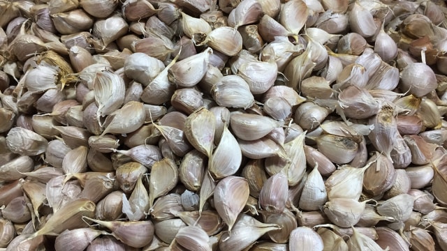 Bawang Putih di Pasar Induk Kramat Jati (Foto: Selfy Sandra Momongan/kumparan)