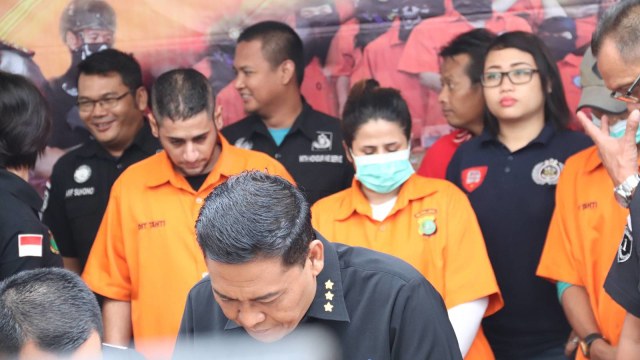 Konpers penangkapan Dhawiya. (Foto: Munady Widjaja)