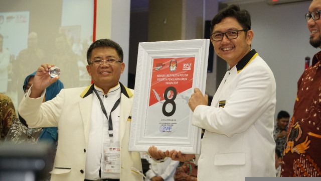 Pengambilan nomer urut PKS (Foto: Garin Gustavian/kumparan)