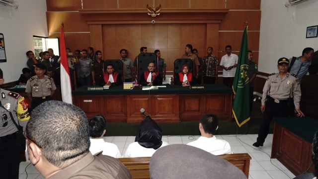 Sidang perdana kasus penipuan First Travel. (Foto: Fitra Andrianto/kumparan)