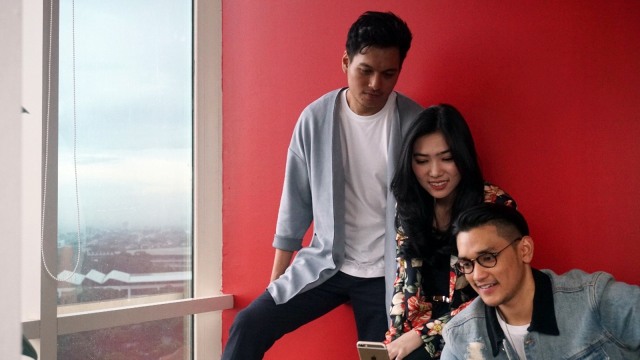 Afgan, Isyana Sarasvati dan Rendy Pandugo. (Foto: Garin Gustavian Irawan/kumparan)