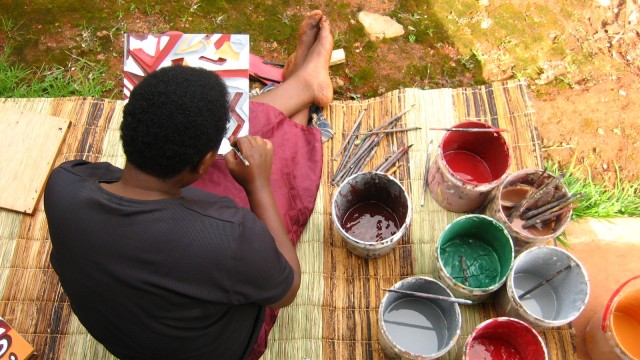 Imigongo. (Foto: Flickr/Hewsan Pang)