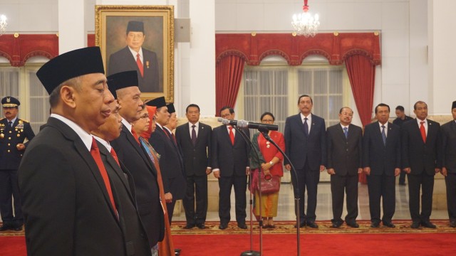 Presiden Jokowi lantik 17 Dubes RI baru. (Foto: Yudhistira Amran Saleh/kumparan)