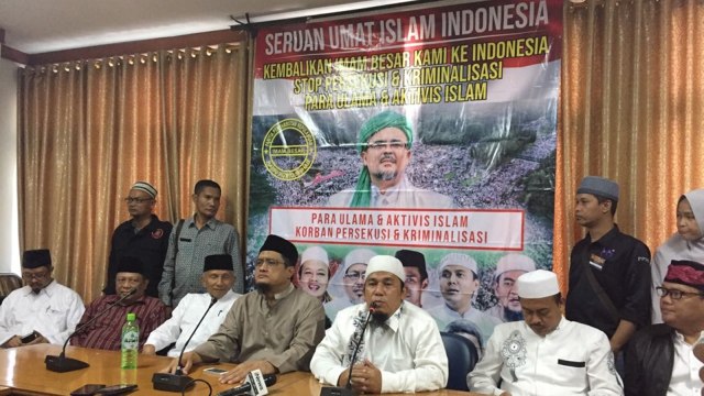 Konpers kepulangan Rizieq Shihab. (Foto: Rafyq Alkandy Ahmad Panjaitan/kumparan)