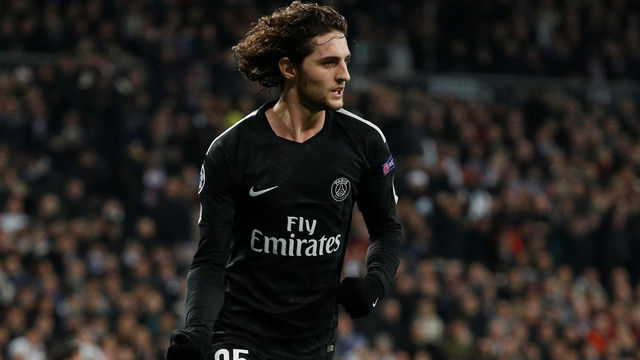 Rabiot di laga vs Real Madrid. Foto: REUTERS/Paul Hanna