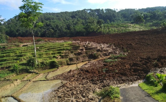 Bencana Longsor Melanda Kabupaten Brebes, 4 Orang Hilang