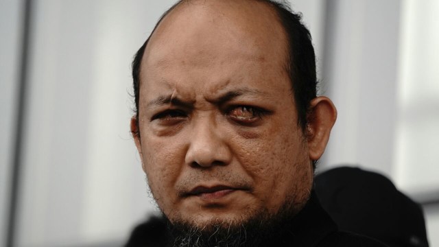 Novel Baswedan di gedung KPK. (Foto: Helmi Afandi/kumparan)