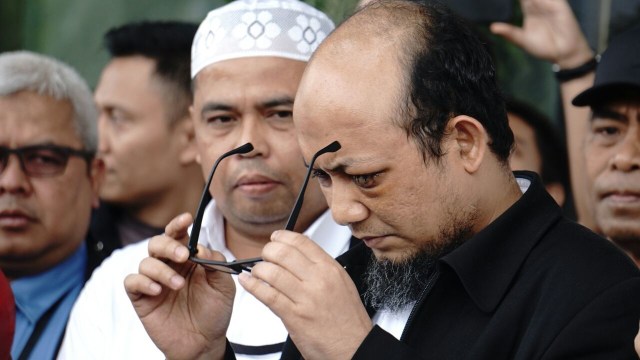 Novel Baswedan di  gedung KPK. (Foto: Helmi Afandi/kumparan)
