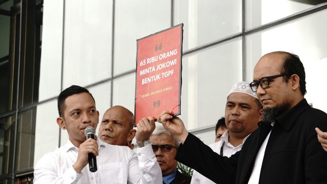 Novel Baswedan di gedung KPK. (Foto: Helmi Afandi/kumparan)