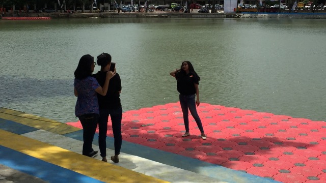 Dermaga baru di Danau Sunter. (Foto: Fachrul Irwinsyah/kumparan)