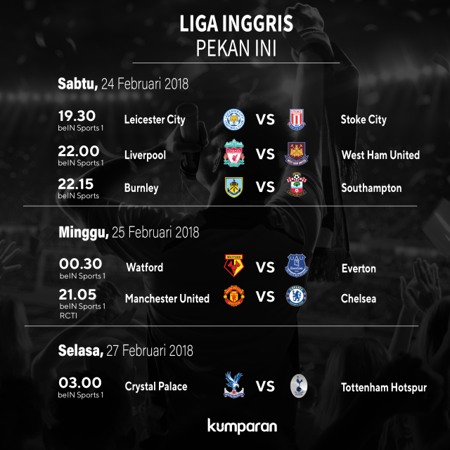 Jadwal Liga Inggris. (Foto: Sabryna Putri Muviola/kumparan)