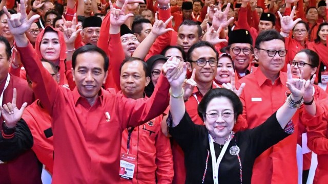 Presiden Jokowi di Rakernas PDIP di Sanur, Bali. (Foto: Dok. Biro Pers Setpres)