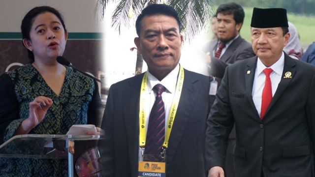 Puan Maharani, Moeldoko, Budi Gunawan. (Foto: Fitra Andrianto/kumparan, Twitter @moeldoko, Aditia Noviansyah/kumparan)