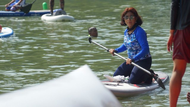 Susi Pudjiastuti di Festival Danau Sunter (Foto: Jamal Ramadhan/kumparan)