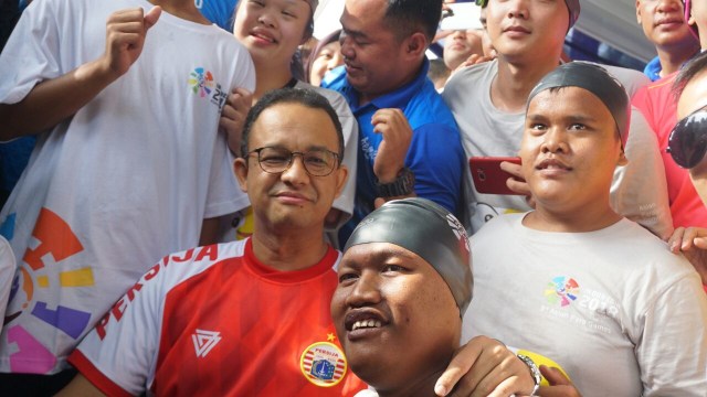 Anies baswedan di Festival Danau Sunter (Foto: Jamal Ramadhan/kumparan)