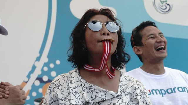 Susi Pudjiastuti di Festival Danau Sunter (Foto: Irfan Adi Saputra/kumparan)